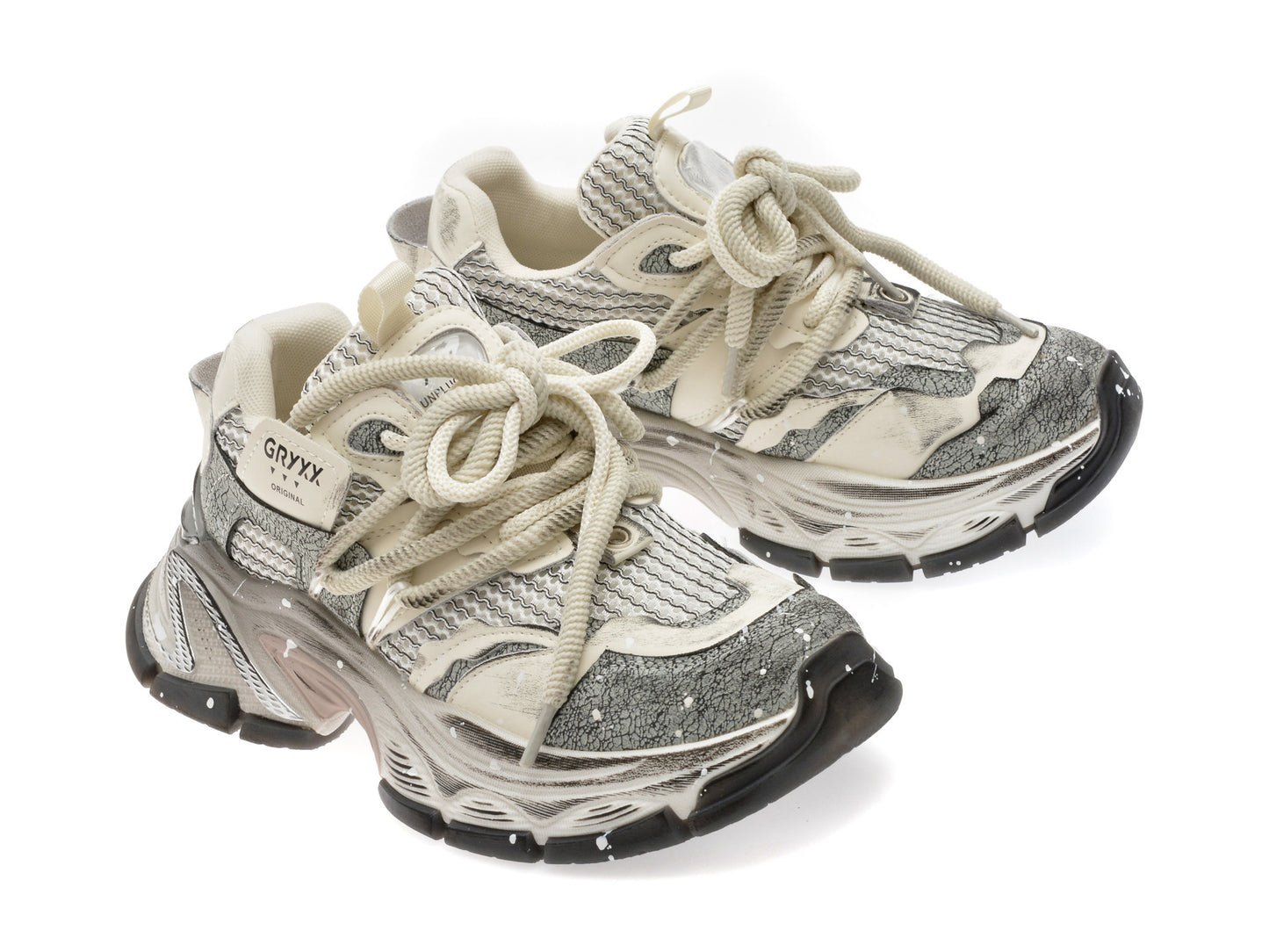 Pantofi sport GRYXA mov, 80672, din material textil