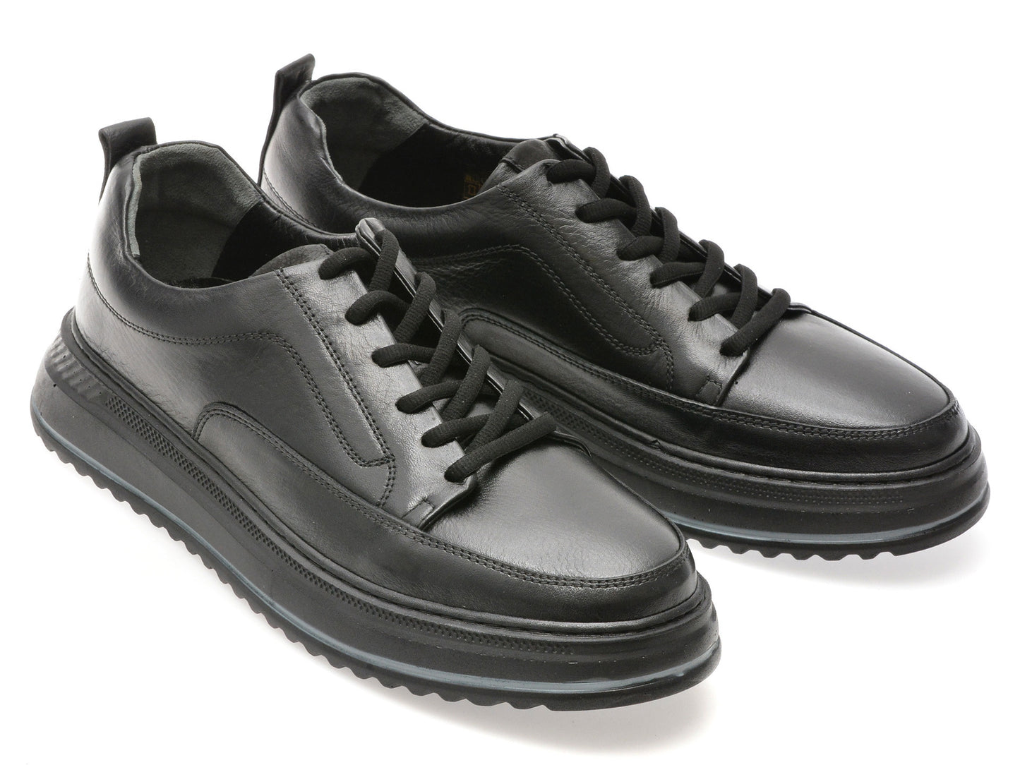 Pantofi sport GRYXA negri, BS4150, din piele naturala
