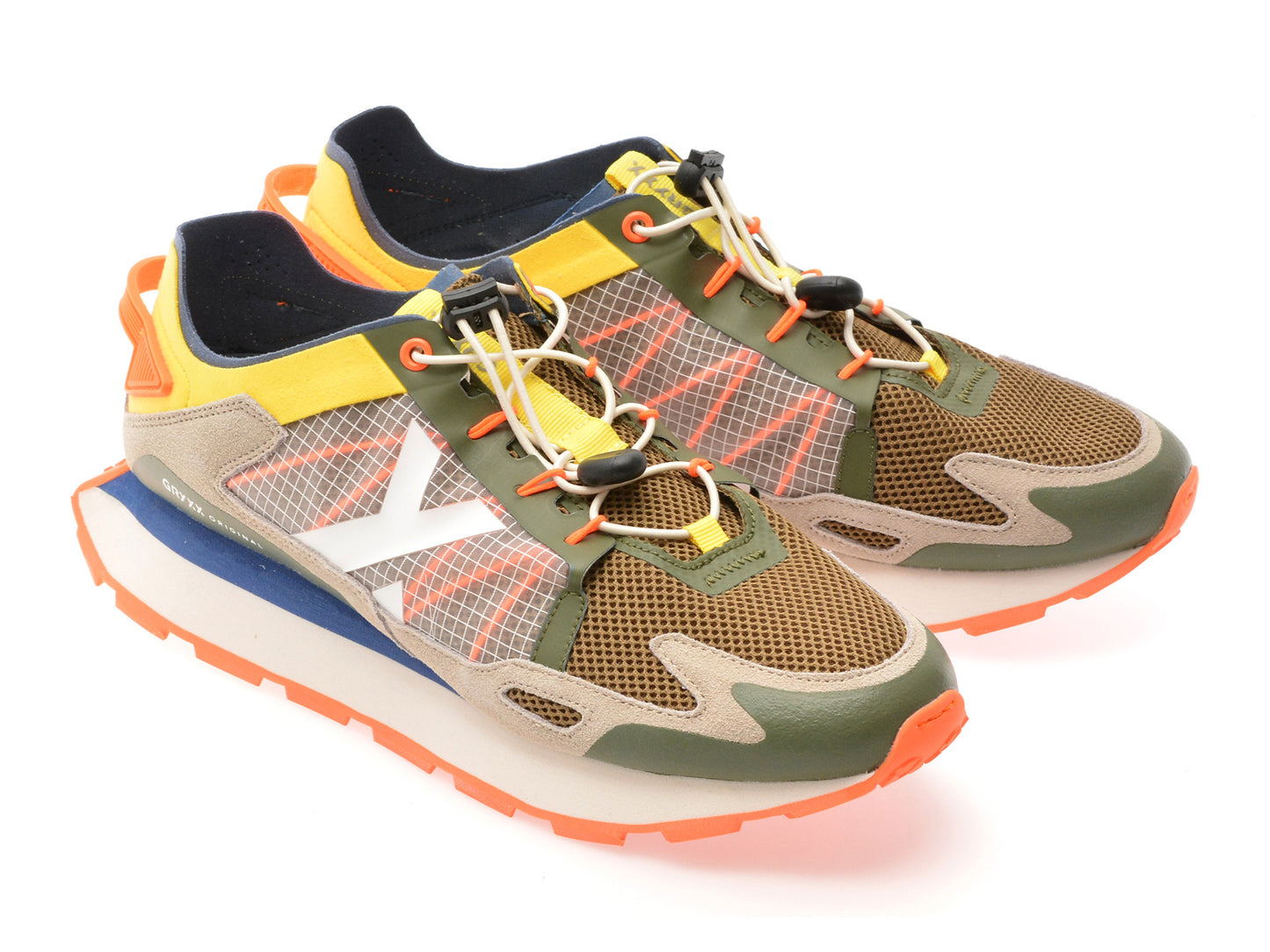 Pantofi sport GRYXA albi, 40049M, din material textil