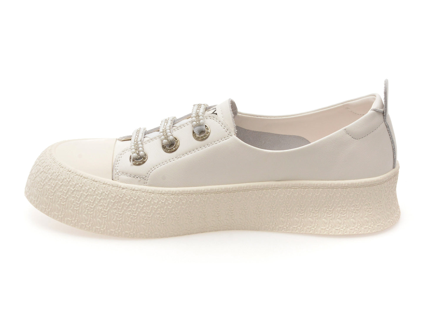 Pantofi sport GRYXA albi, 24992, din piele naturala