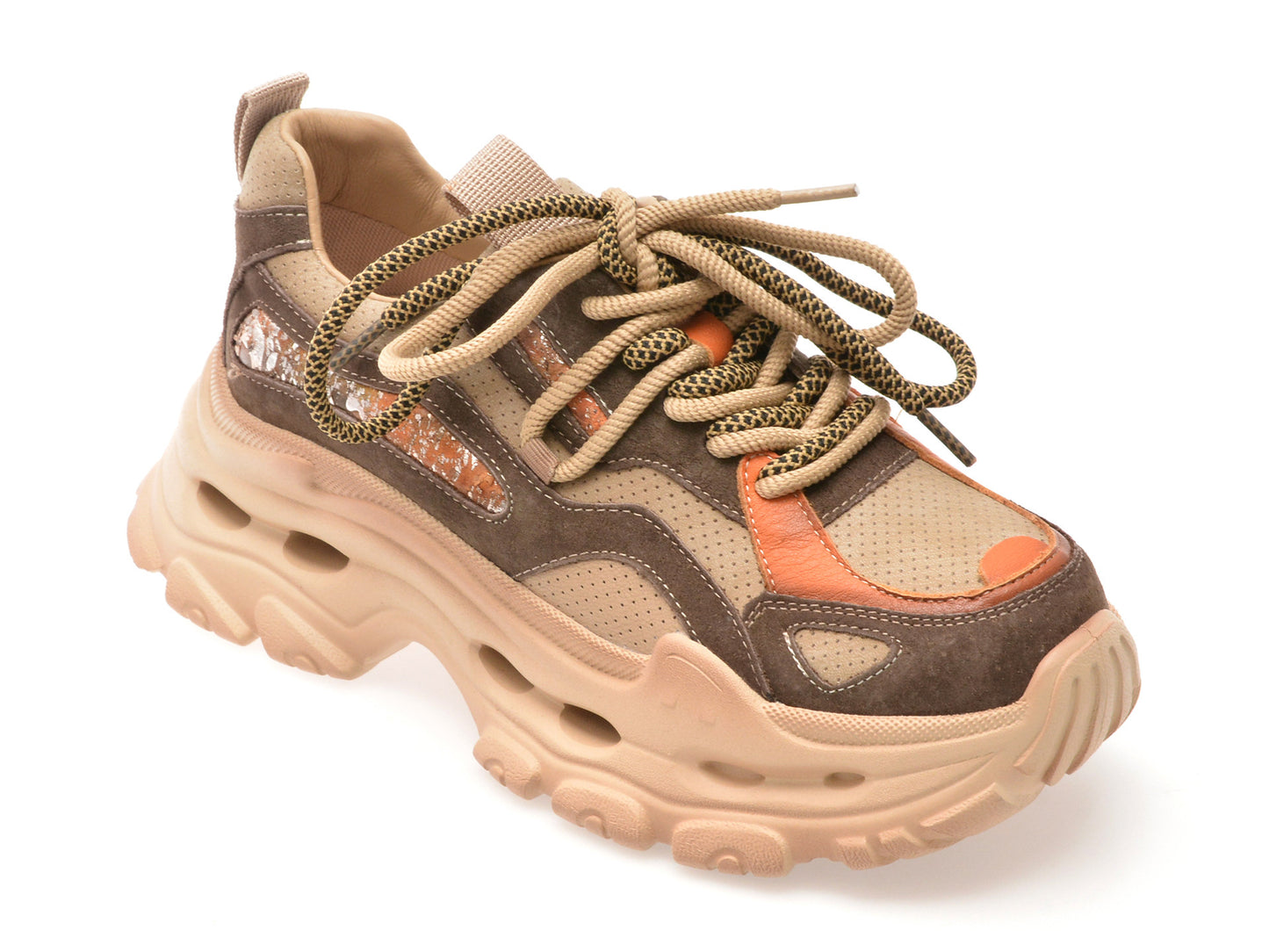 Pantofi sport GRYXA maro, Y2923, din piele naturala