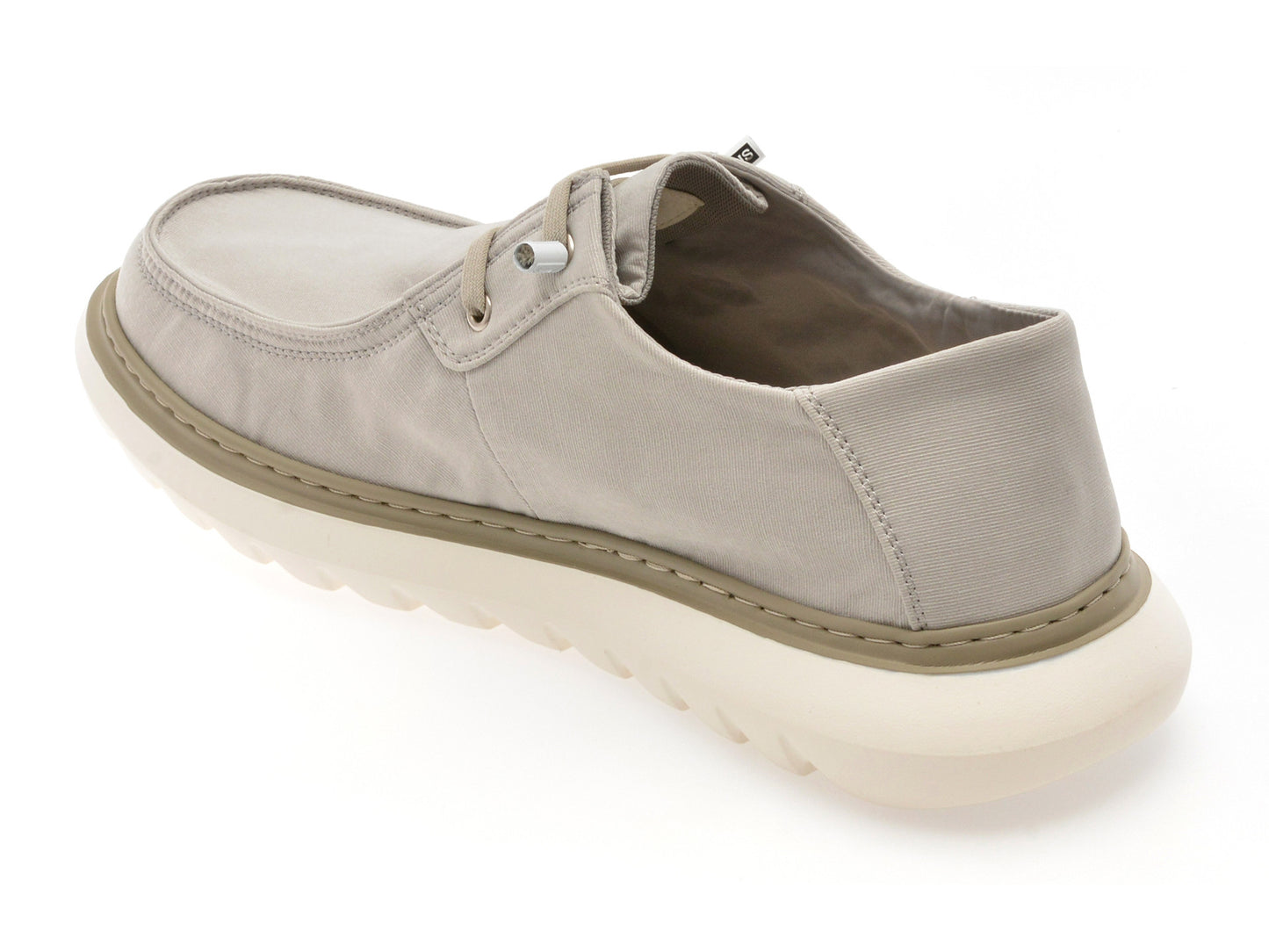 Mocasini GRYXA gri, T1119, din material textil