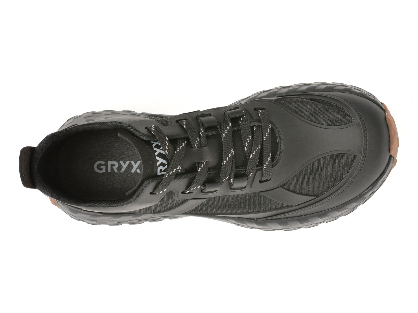 Pantofi sport GRYXA negri, A166, din material textil