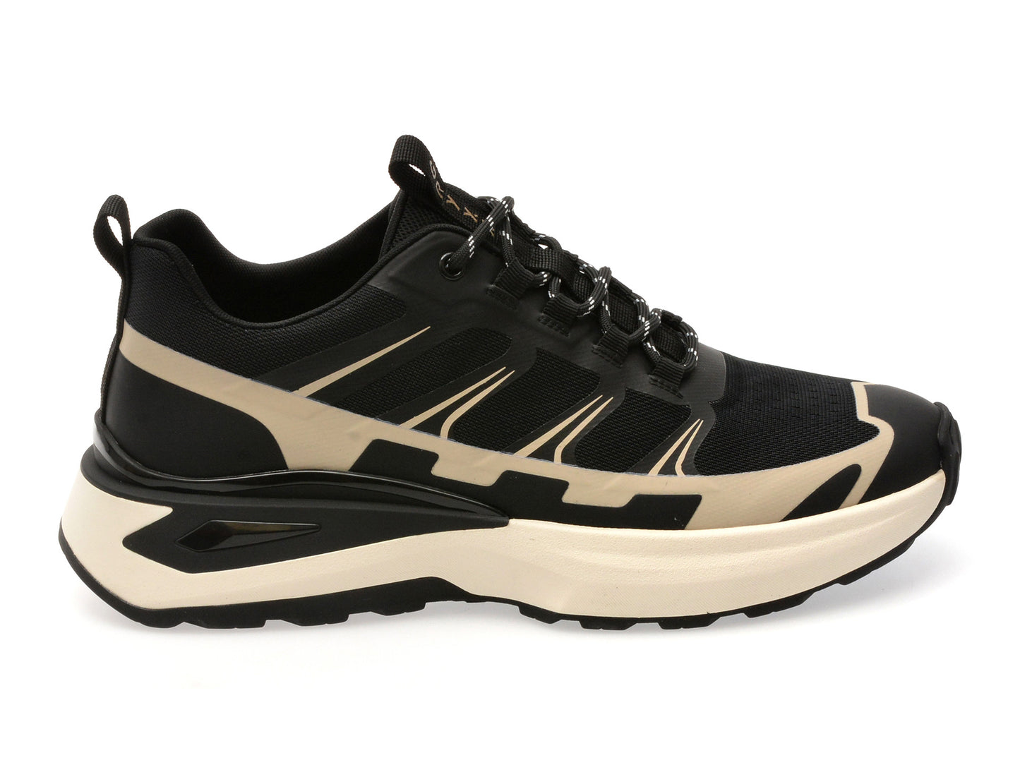 Pantofi sport GRYXA negri, GT4014, din material textil