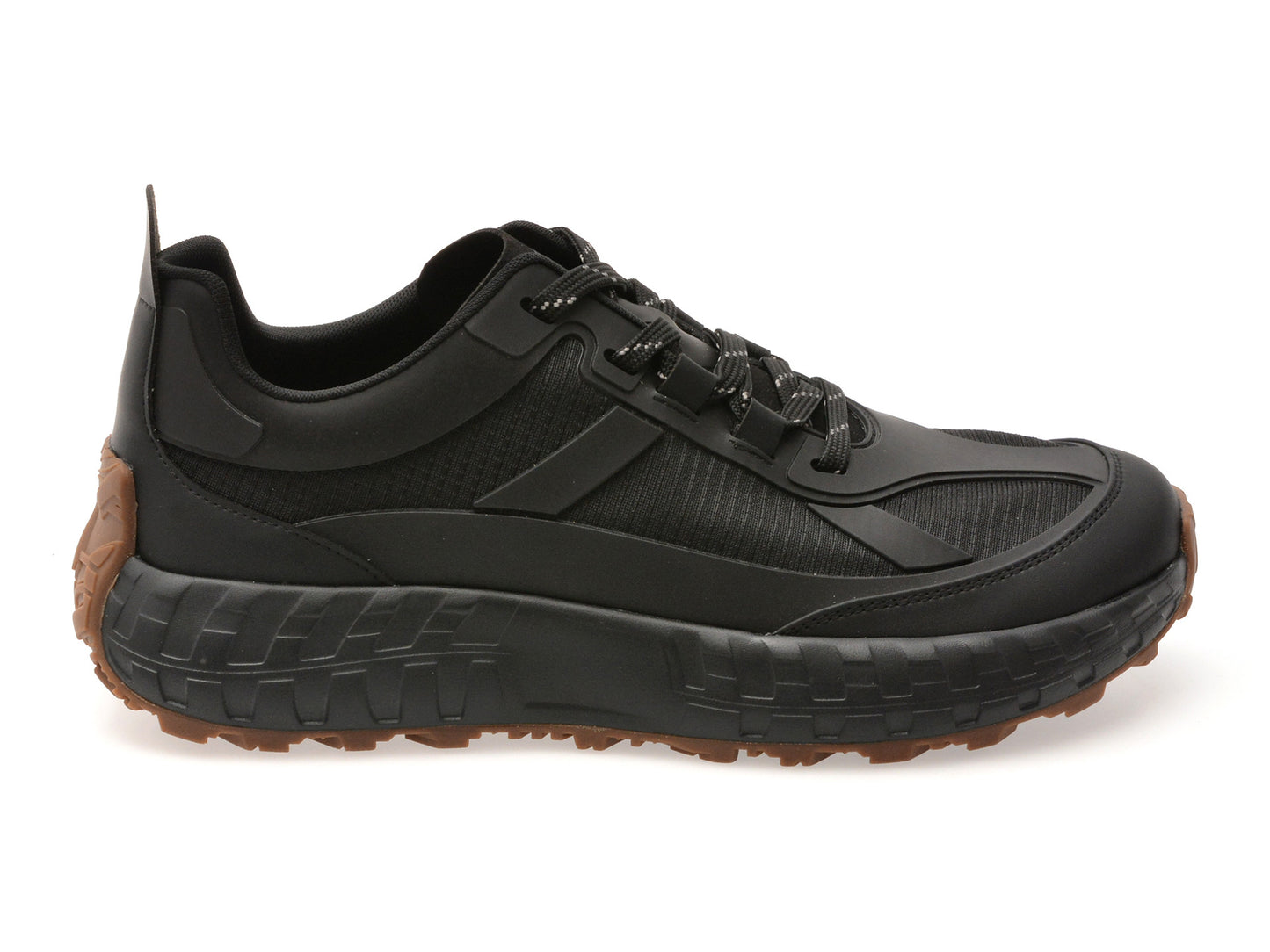 Pantofi sport GRYXA negri, A166, din material textil