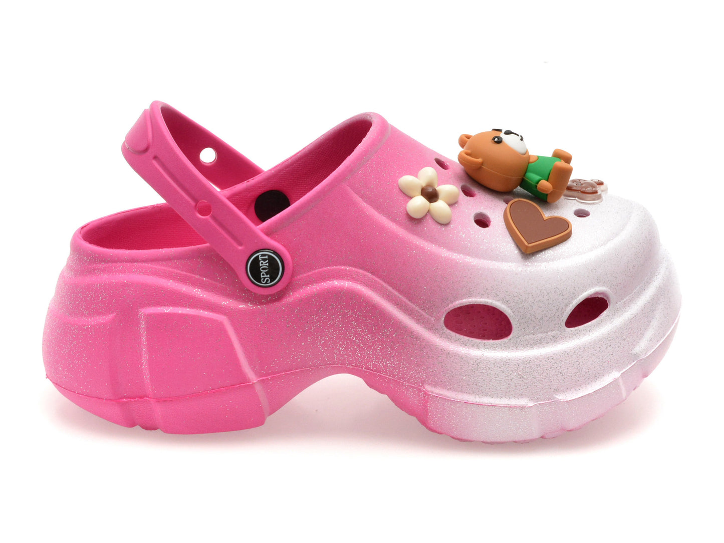 Papuci GRYXA fucsia, 6013, din pvc