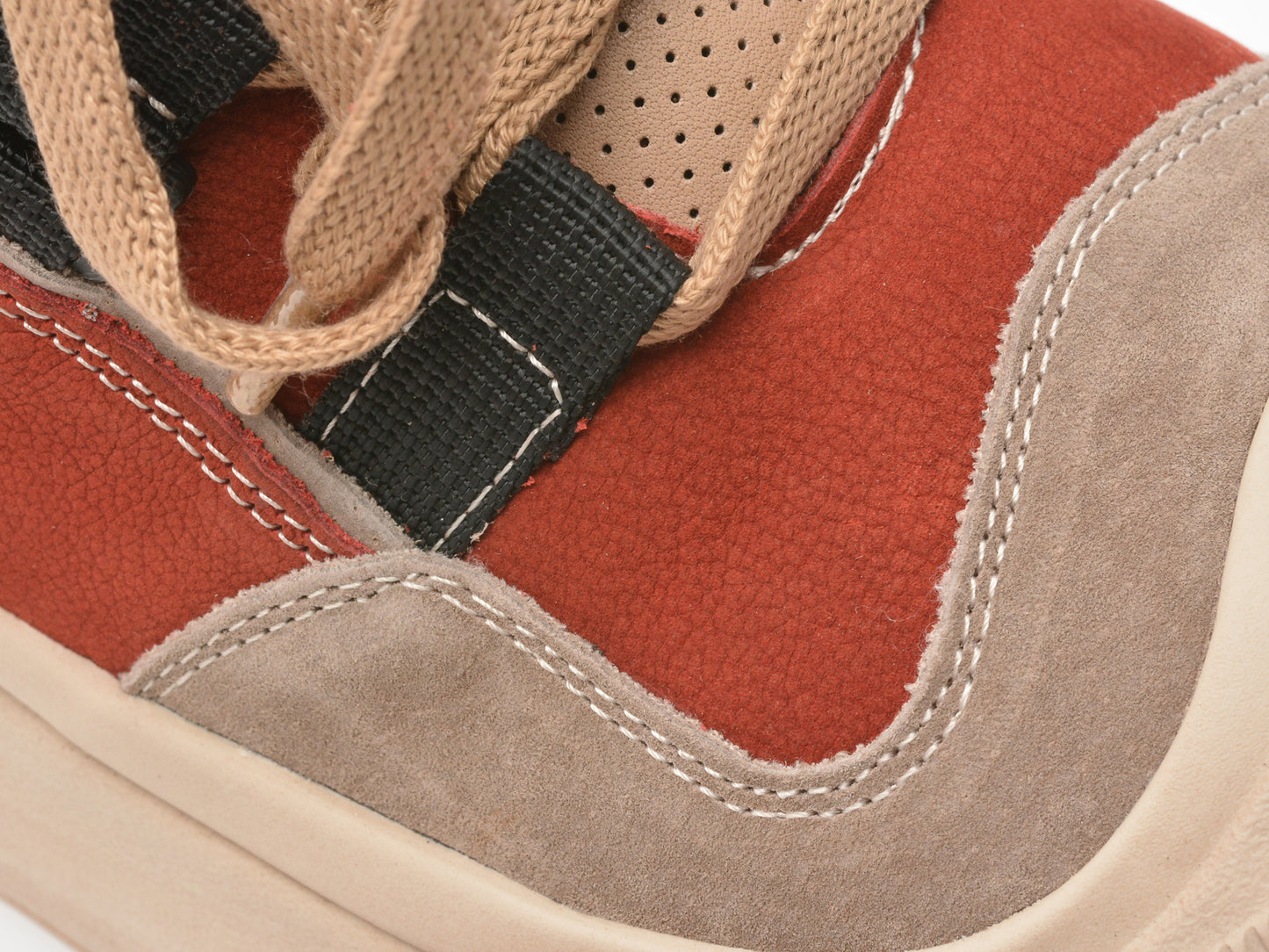 Ghete GRYXA rosii, 59683, din piele naturala