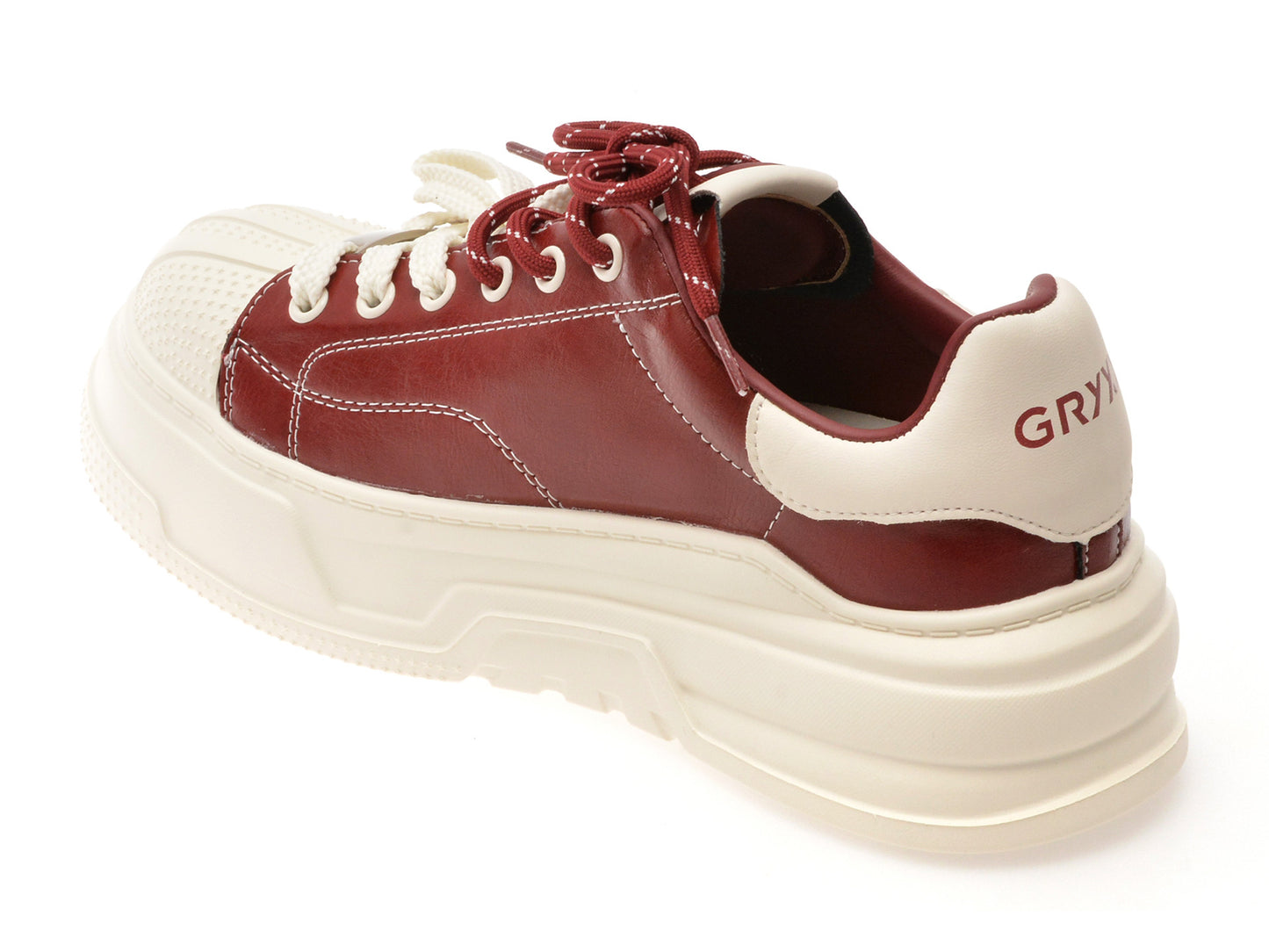 Pantofi sport GRYXA rosii, 10151, din piele naturala