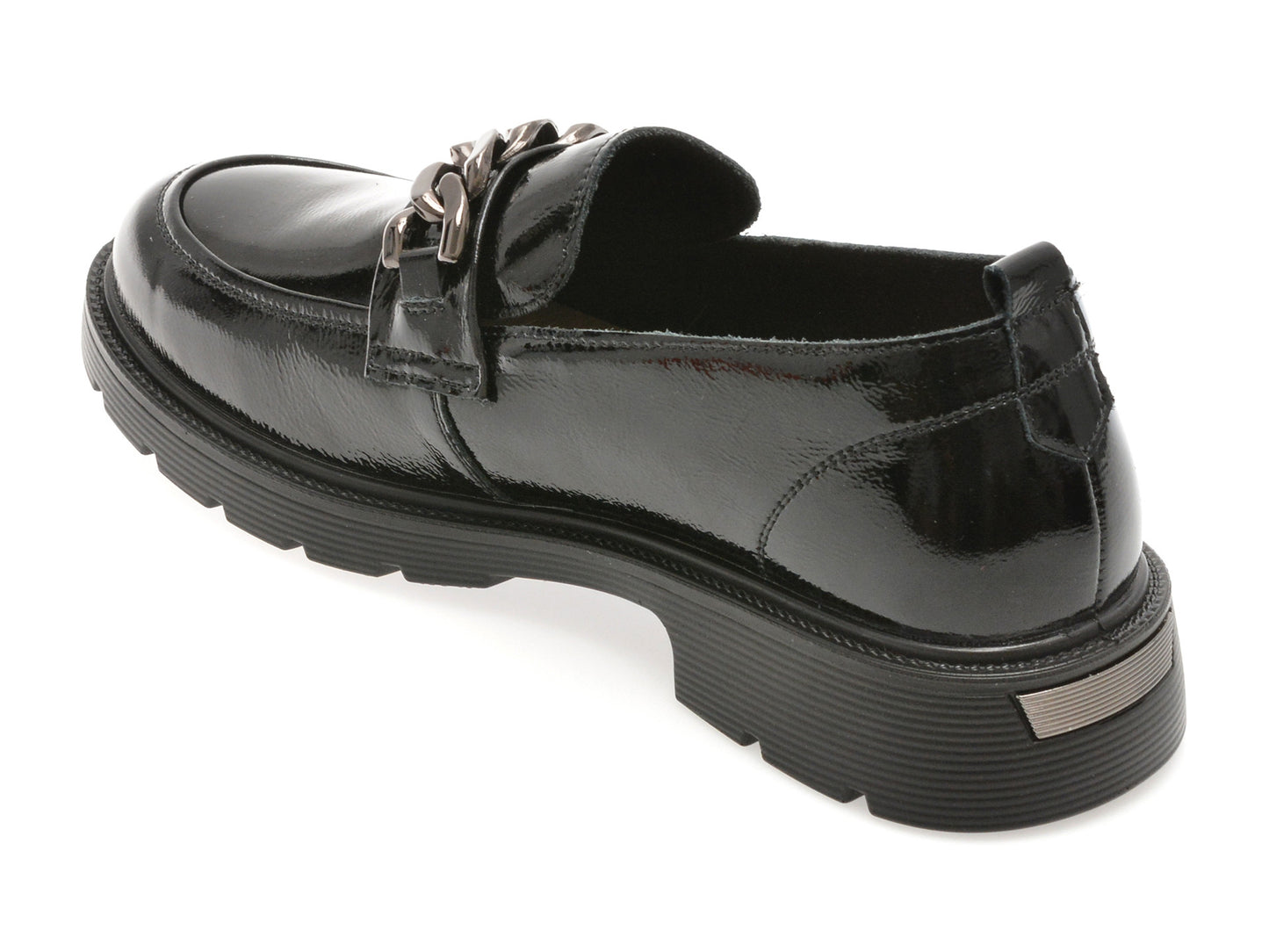 Mocasini GRYXA gri, 911, din piele naturala lacuita