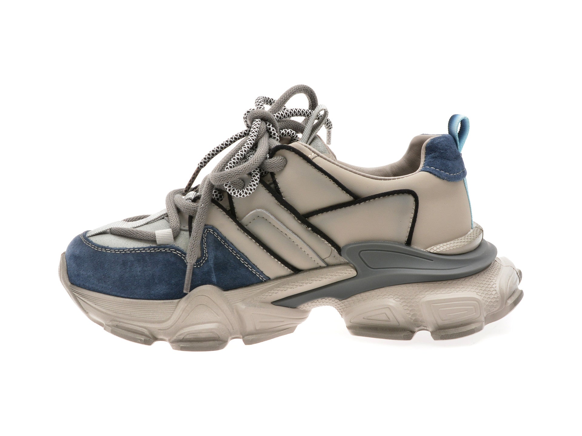 Pantofi sport GRYXA negri, 5752, din piele ecologica