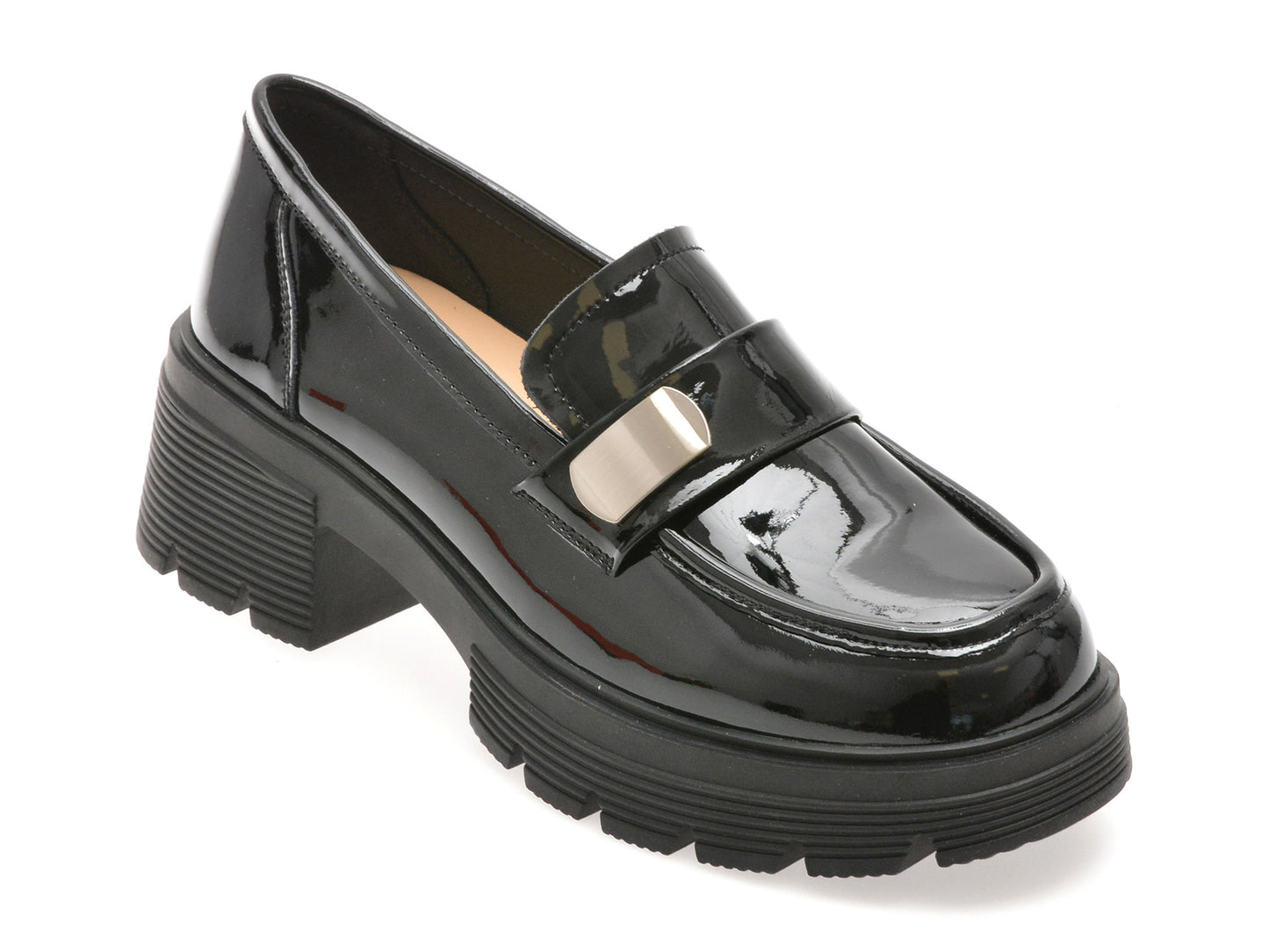 Mocasini GRYXA negri, 88178, din piele naturala