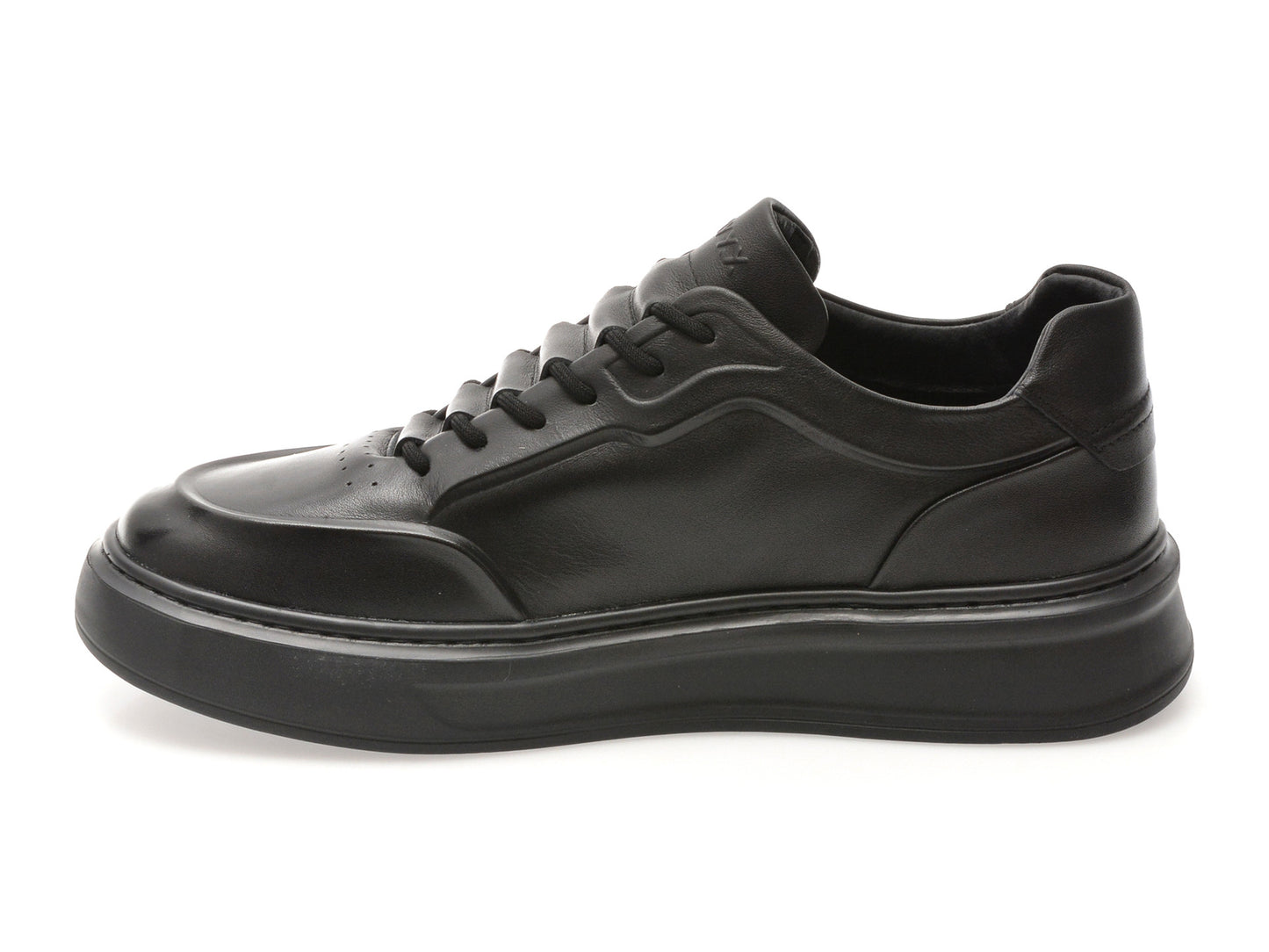 Pantofi sport GRYXA negri, 5618, din piele naturala