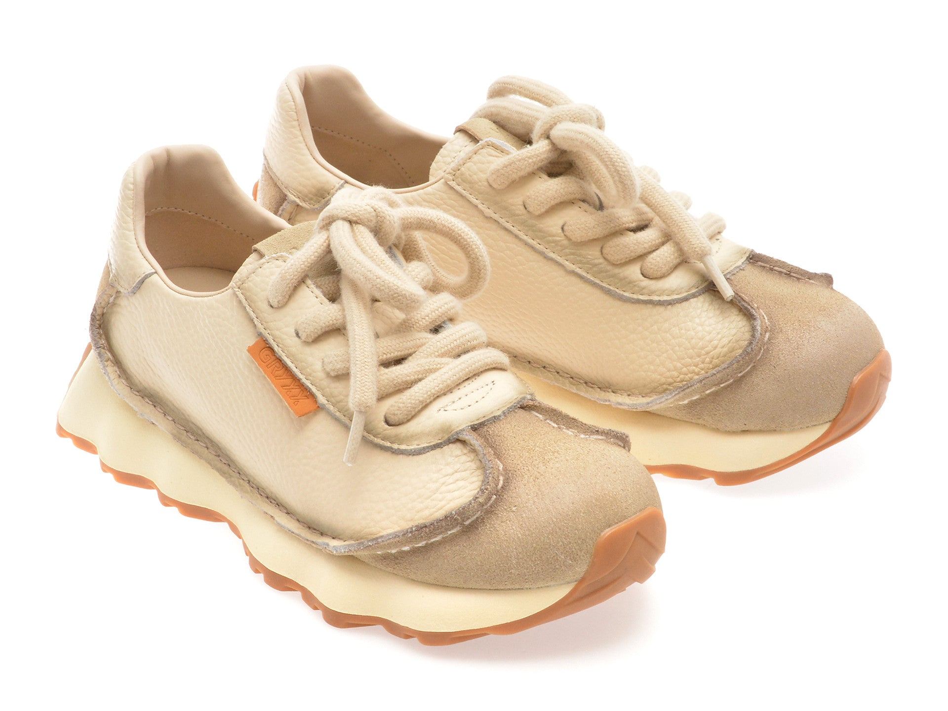 Pantofi sport GRYXA rosii, 2693, din piele naturala