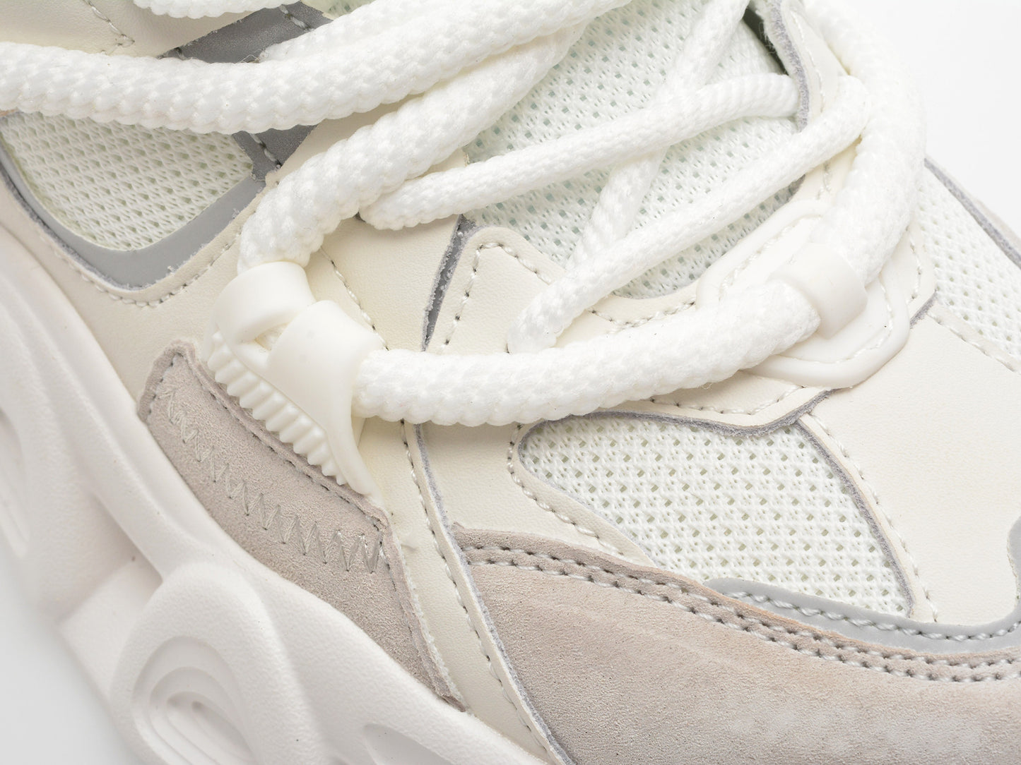 Pantofi sport GRYXA albi, 24120, din material textil