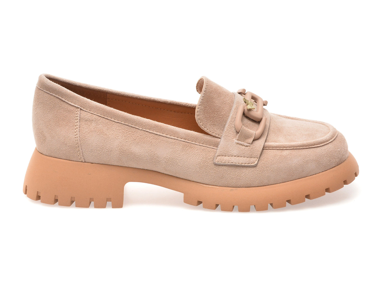 Mocasini GRYXA gri, V856G45, din piele intoarsa