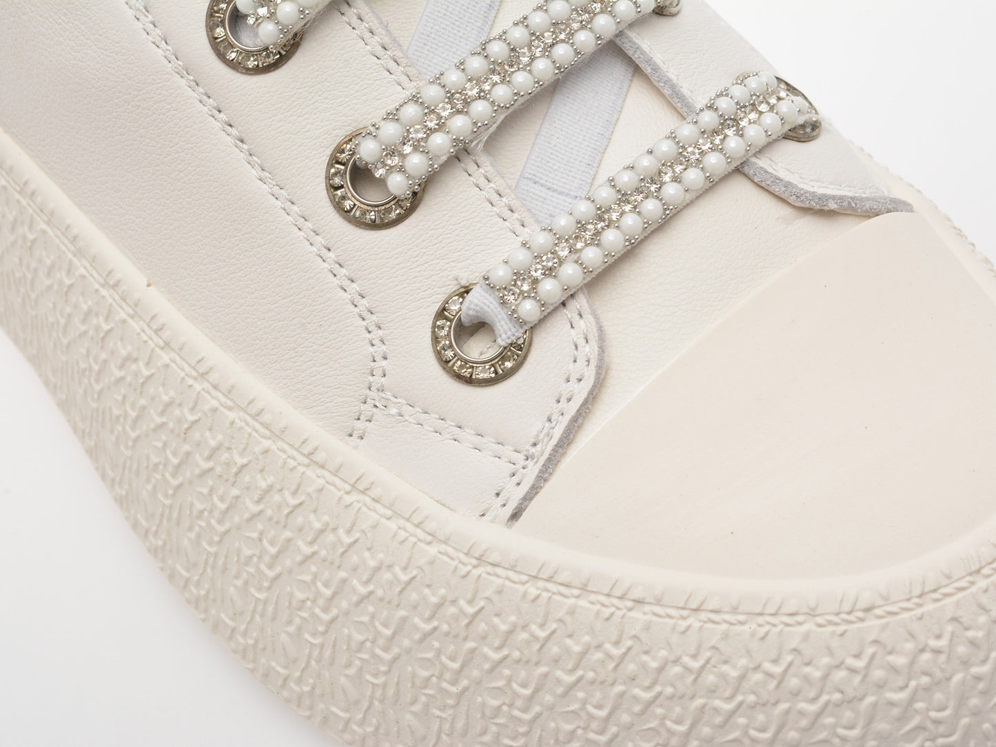 Pantofi sport GRYXA albi, 24992, din piele naturala