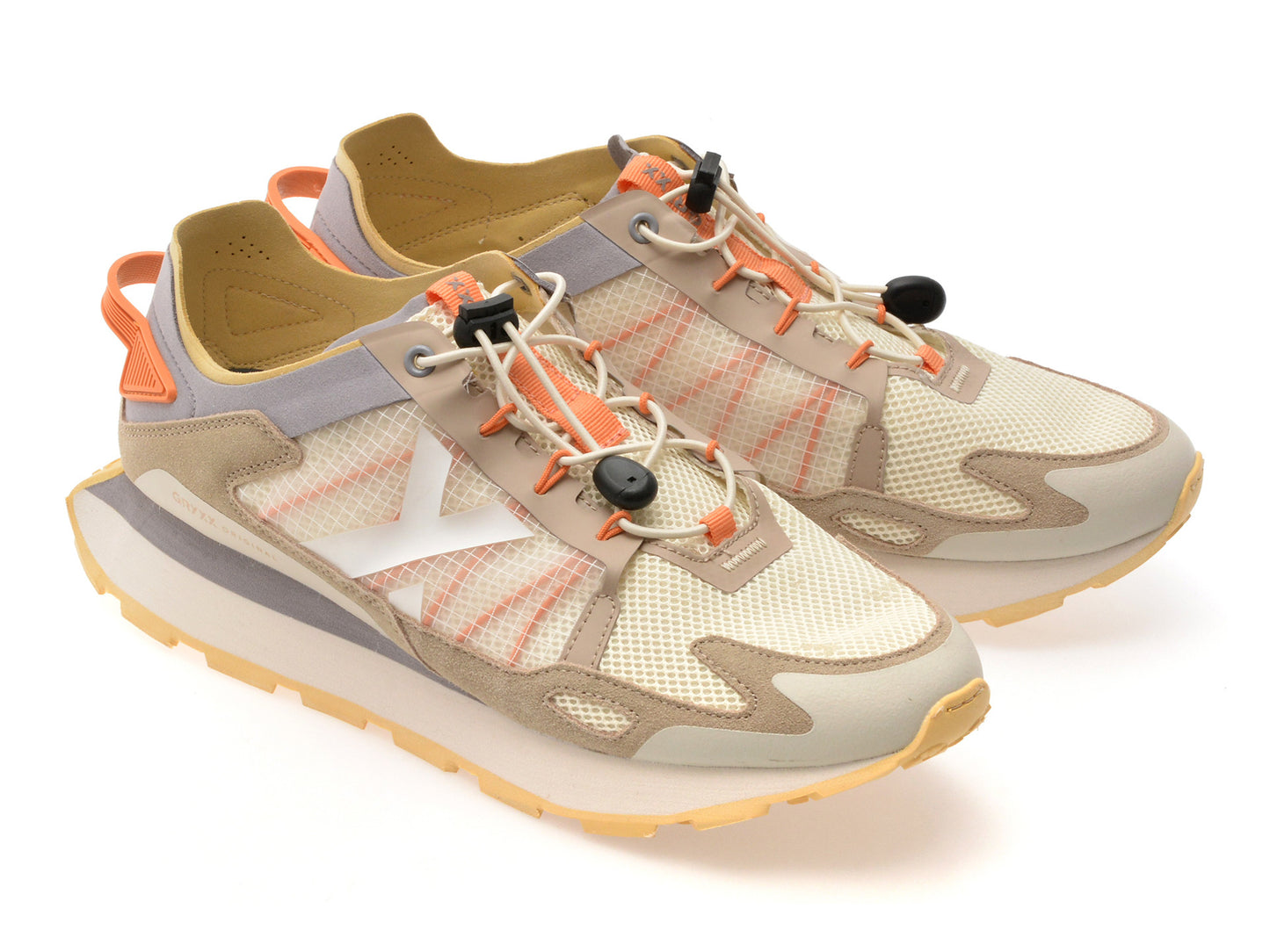 Pantofi sport GRYXA albi, 40049M, din material textil