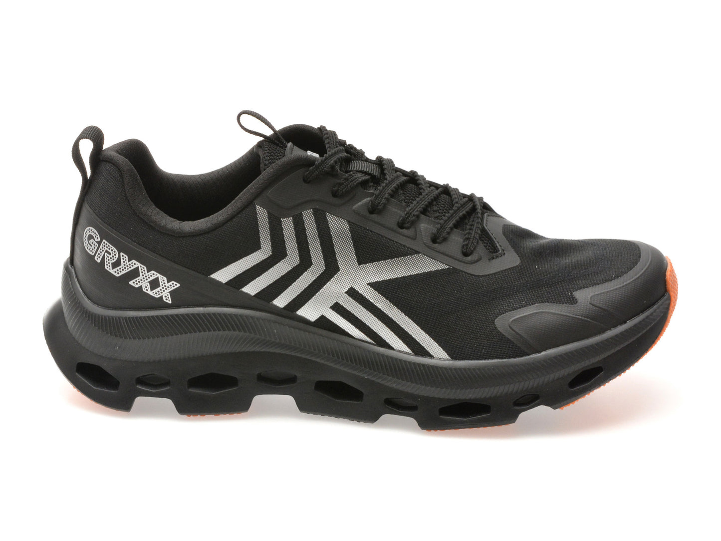 Pantofi sport GRYXA negri, 24127, din material textil