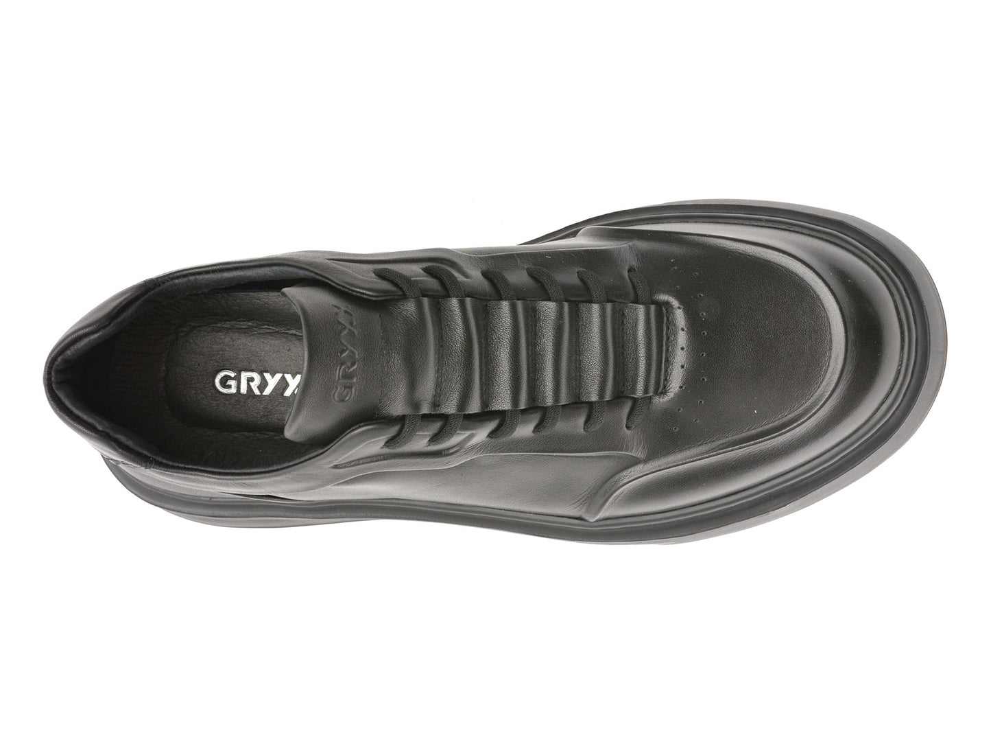 Pantofi sport GRYXA negri, 5618, din piele naturala