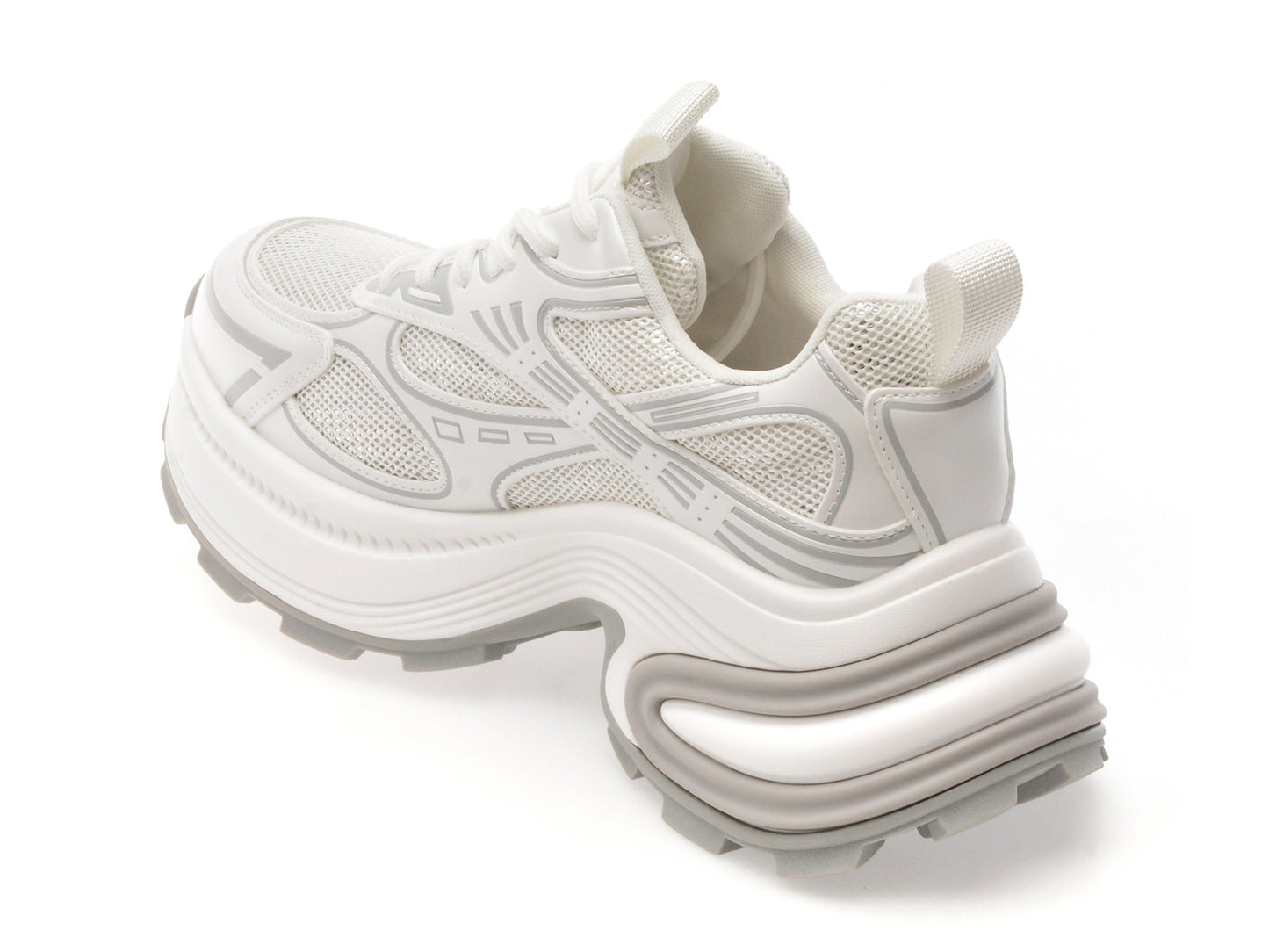 Pantofi sport GRYXA argintii, 1199, din material textil