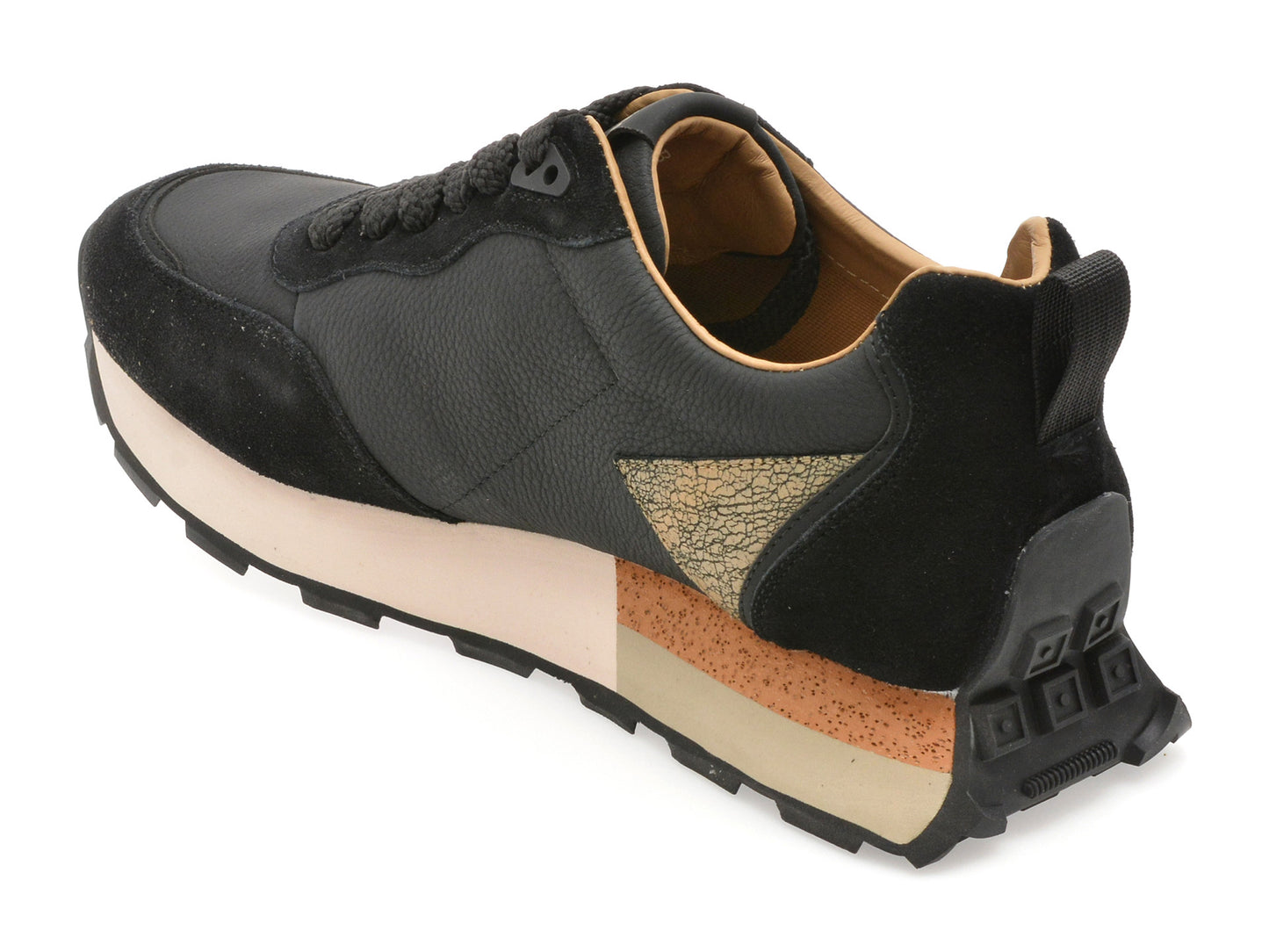 Pantofi sport GRYXA negri, 110169, din piele naturala