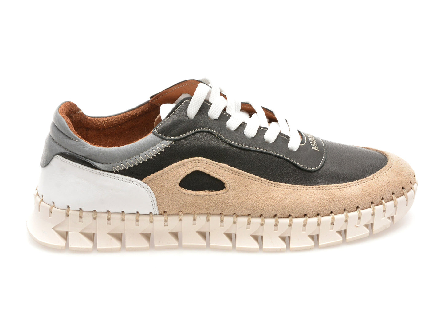Pantofi sport GRYXA albi, 1391993, din piele naturala
