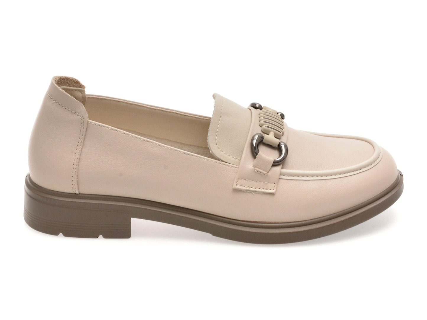 Mocasini GRYXA bej, 3778516, din piele naturala