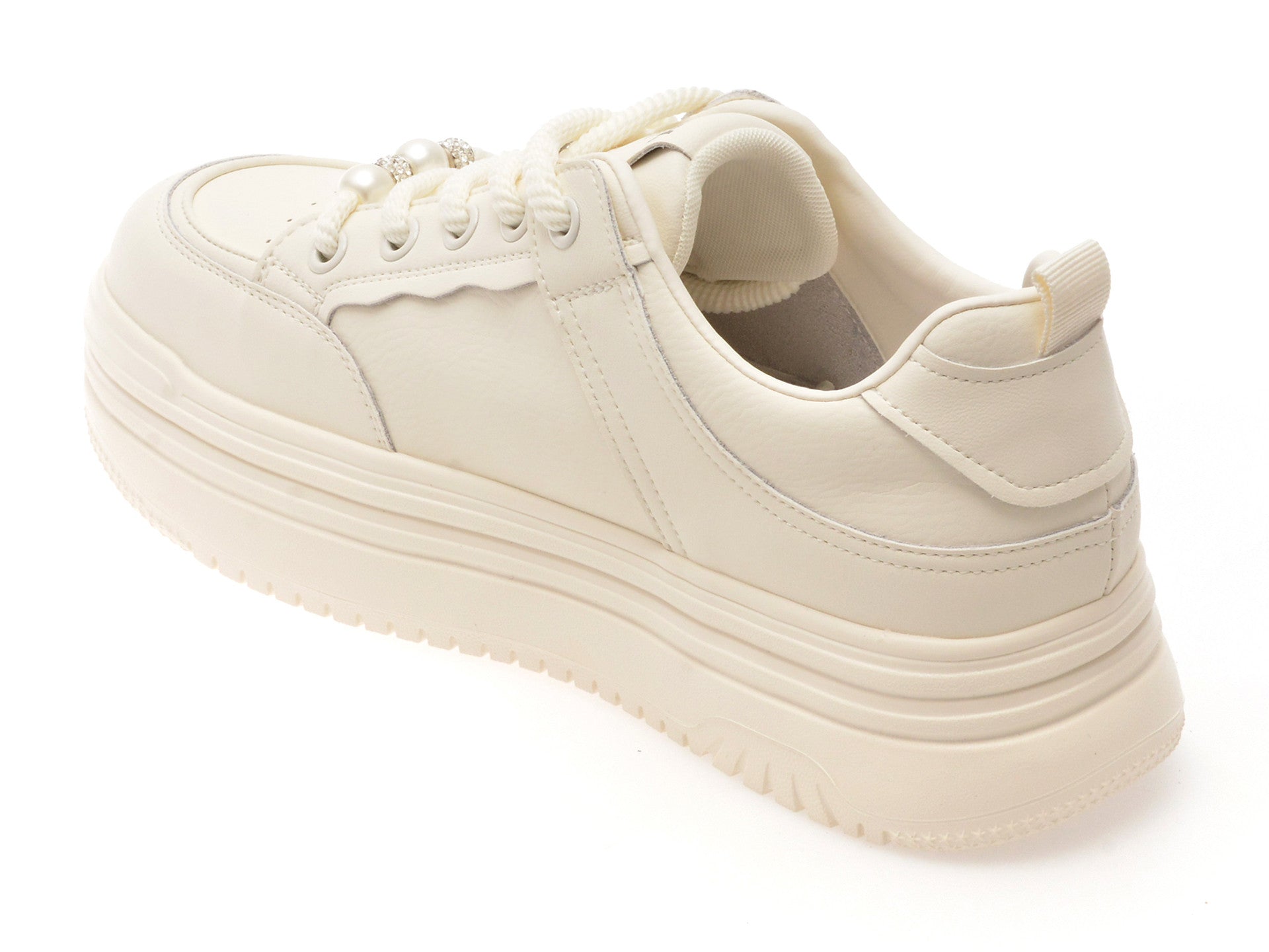 Pantofi sport GRYXA albi, 1701, din piele naturala