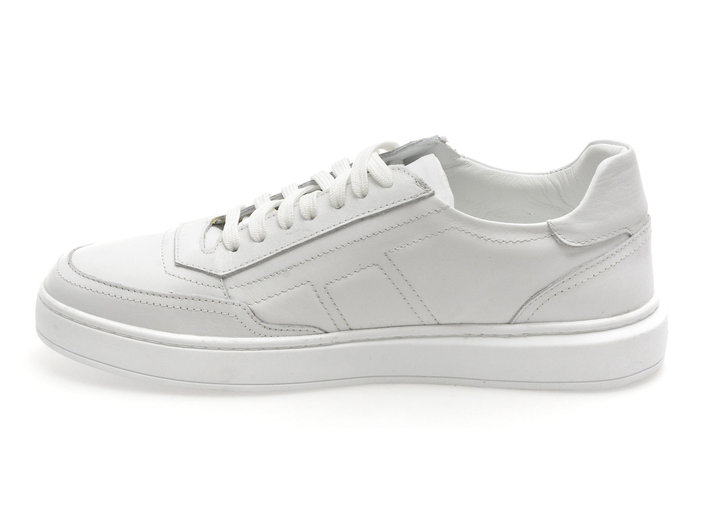 Pantofi sport GRYXA albi, MB1200, din piele naturala