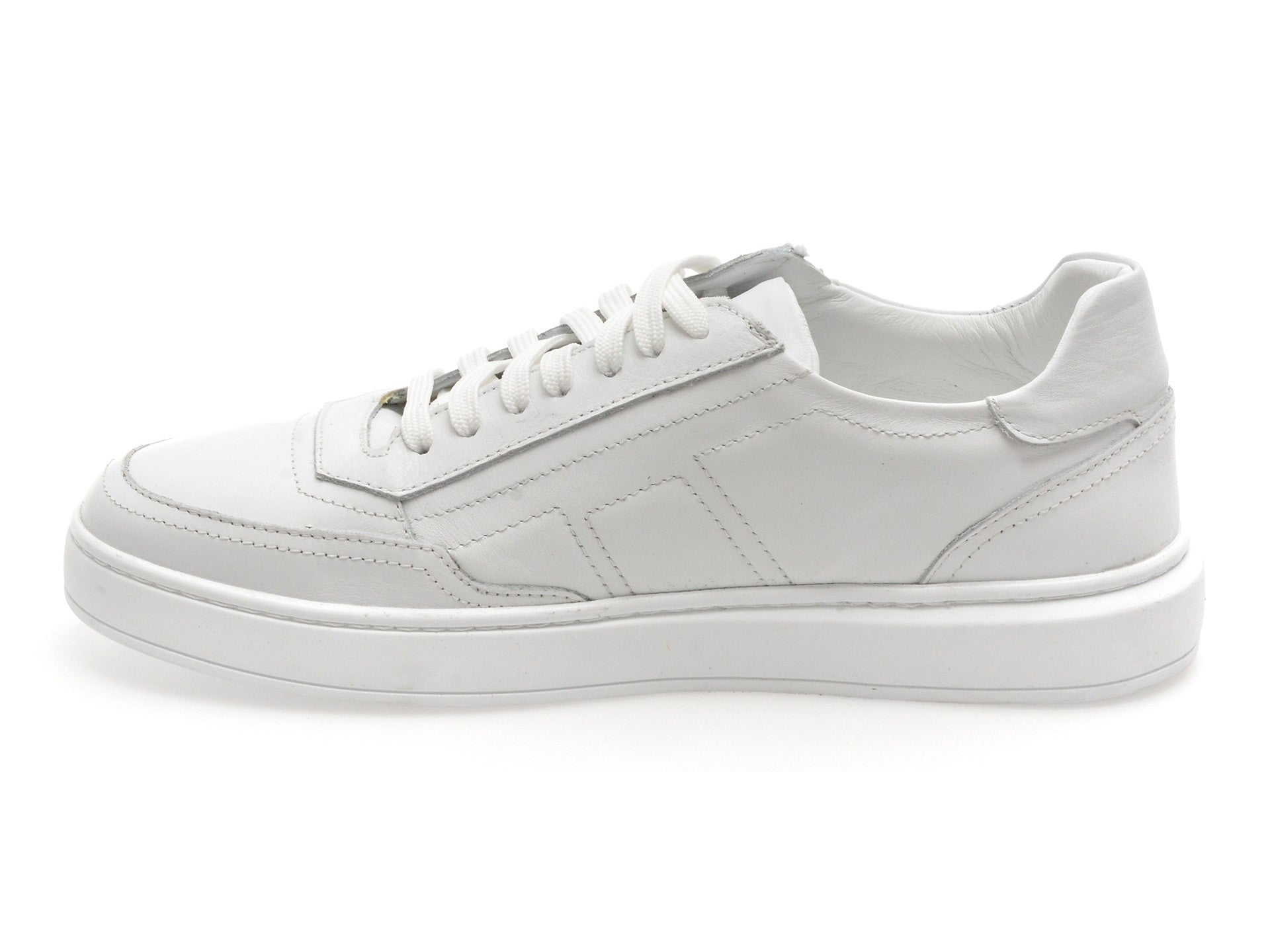 Pantofi sport GRYXA albi, MB1200, din piele naturala