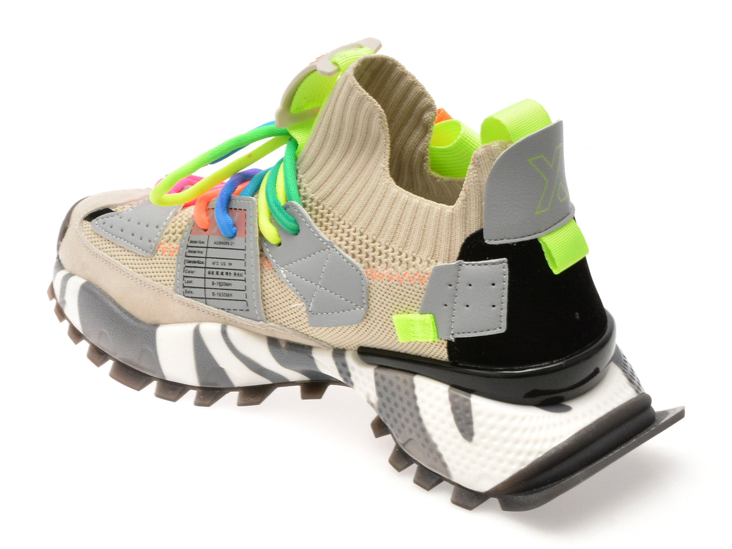 Pantofi sport GRYXA portocalii, 18159, din material textil